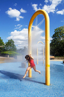 สไลด์สระน้ำไฟเบอร์กลาสสำหรับเด็กในสวนสนุก